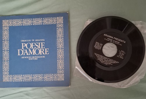 Disco vinile poesie - in, d'amore